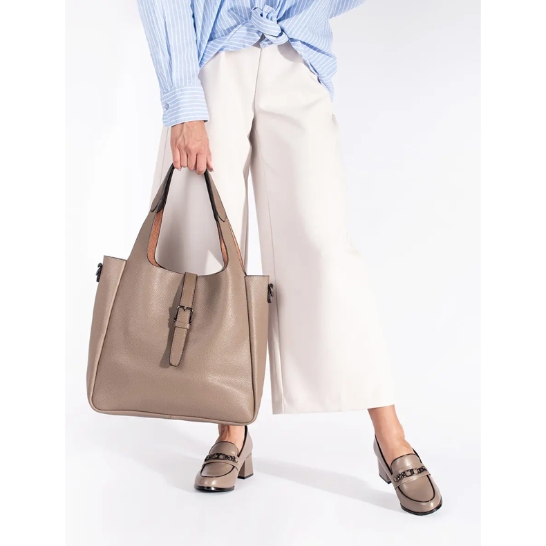 Béžové dámské boty na vysokém podpatku béžový 2