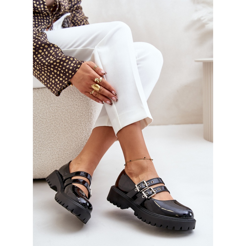 Dámská obuv s patentovanými černými ramínky Terione černá 1