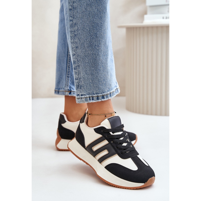 Dámské tenisky, sportovní obuv na platformě, černá Thari 2