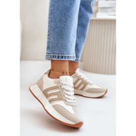 Dámské tenisky, sportovní obuv na platformě, béžová Thari béžový 2