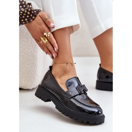 Dámské patentované mokasíny Vinceza 62187 Black černá 9