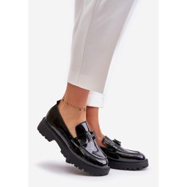 Dámské patentované mokasíny Vinceza 62187 Black černá 1