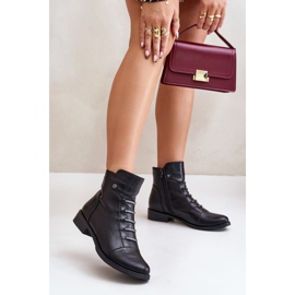 Zateplené dámské ploché boty černé Labise černý 2