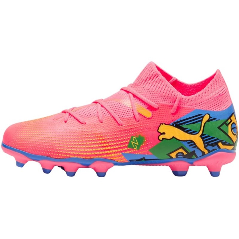 Kopačky Puma Future 7 Match Njr FG/AG 107841 01 růžový 1 Kopačky Puma Future 7 Match Njr FG/AG 107841 01 růžový 1