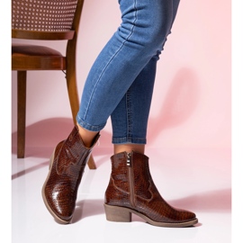 Dámské kovbojské boty z velbloudí kůže Butdam KW-1 hnědý 1