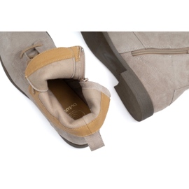 BUTDAM Dámské kožené šněrovací kozačky Trw, béžová béžový 1 BUTDAM Dámské kožené šněrovací kozačky Trw, béžová béžový 1