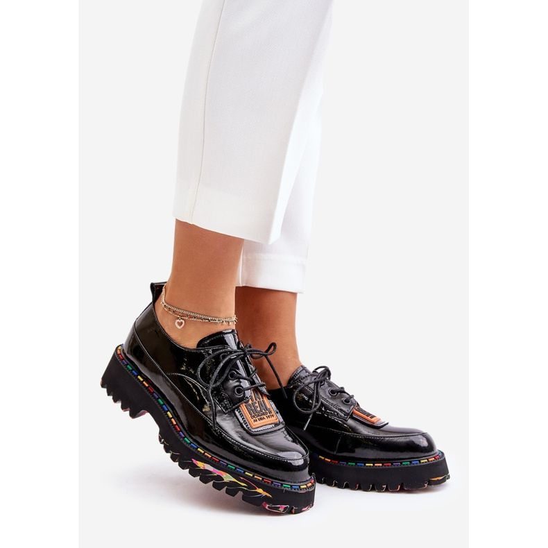 Šněrovací dámská obuv Artiker 55C0499 Černá černý 1