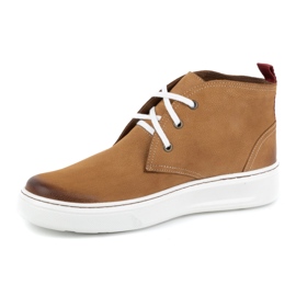 Chukka pánské kožené boty KAMPOL 109/410 Sw hnědé béžový 1