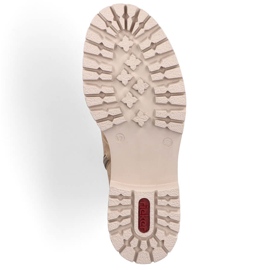 Dámské zateplené kozačky, béžové, Rieker 72643-60 béžový 2