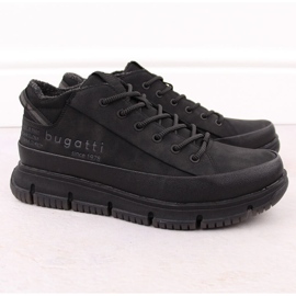 Pánské vysoké zateplené boty, černé Bugatti OO153100 černý 1