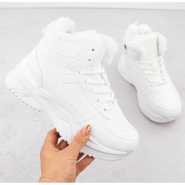 Dámské zateplené kotníkové boty, bílé, Vinceza 34684 bílý 1