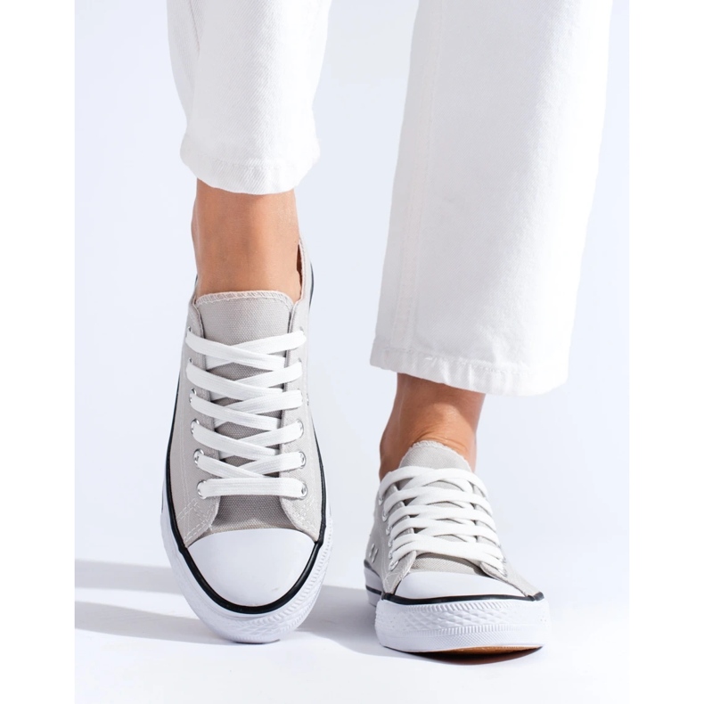 Shelovet šedé klasické tenisky šedá 2