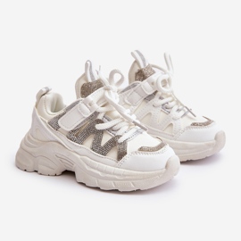 Dětské tenisky s kamínky, bílá Rianalla bílý 1