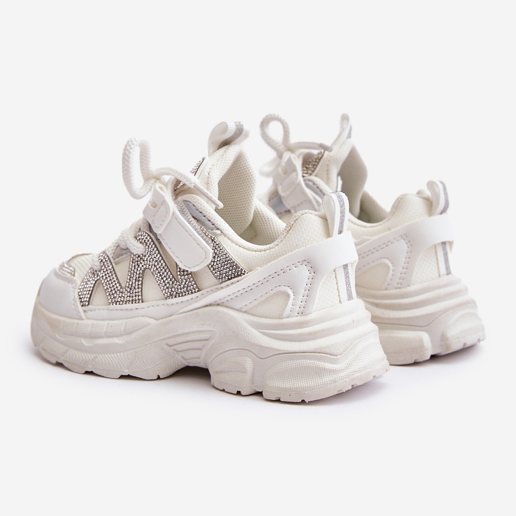 Dětské tenisky s kamínky, bílá Rianalla bílý 2