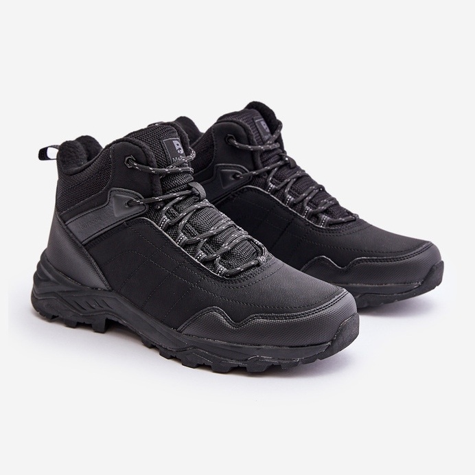 Zateplené lehké pánské turistické boty McBraun, černé černá 1 Zateplené lehké pánské turistické boty McBraun, černé černá 1