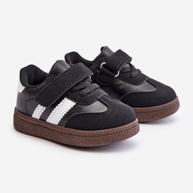 Dětské tenisky na suchý zip Black Tromella černý 1
