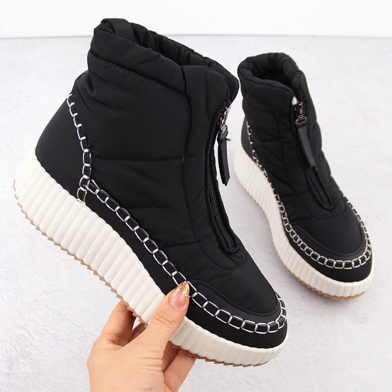 Dámské sněhule na zip, černé Potocki Z24-72300 černá 1