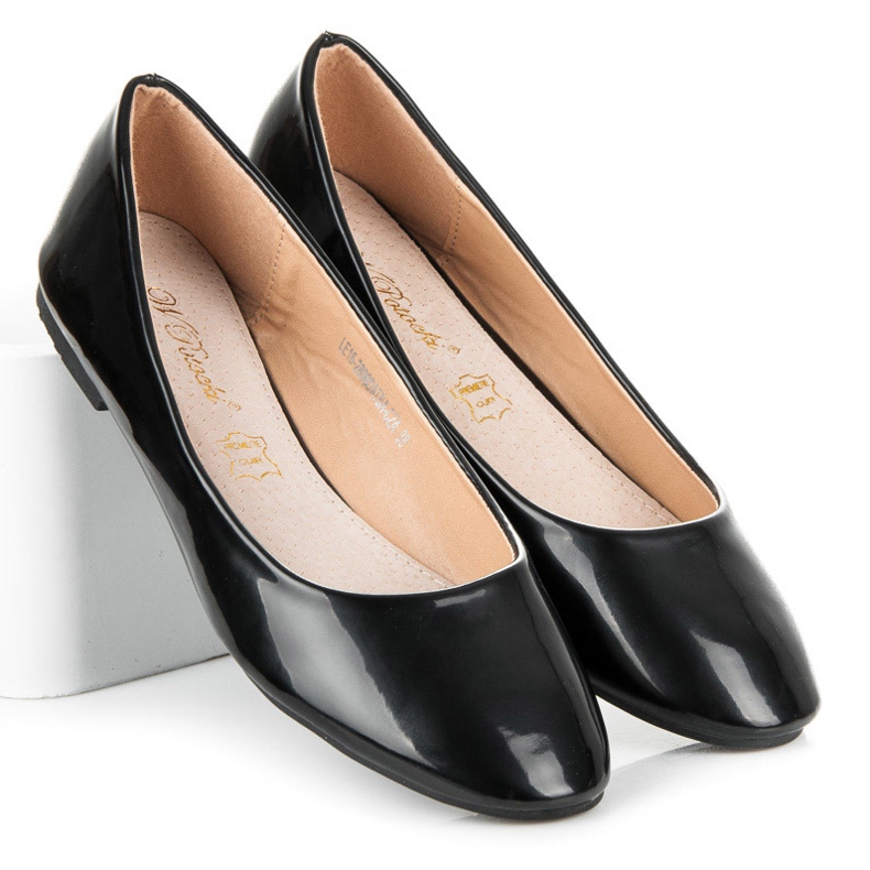 W. Potocki Lakované balerínky černá 1