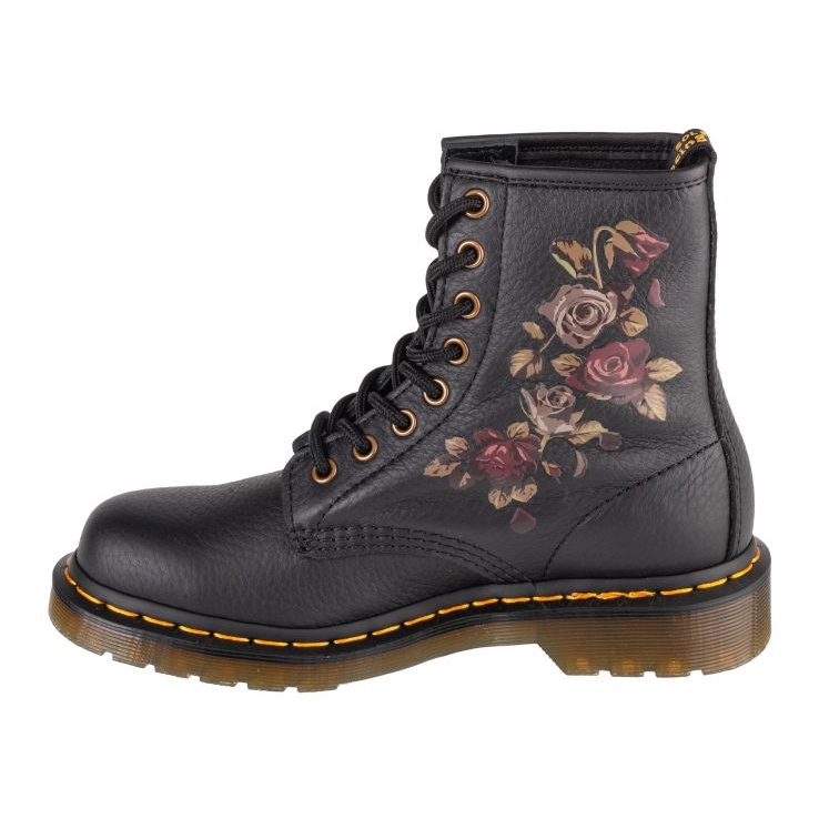 Dr. Martens boty Dr Martens 1460 Decayed Roses DM32070001 černý 1
