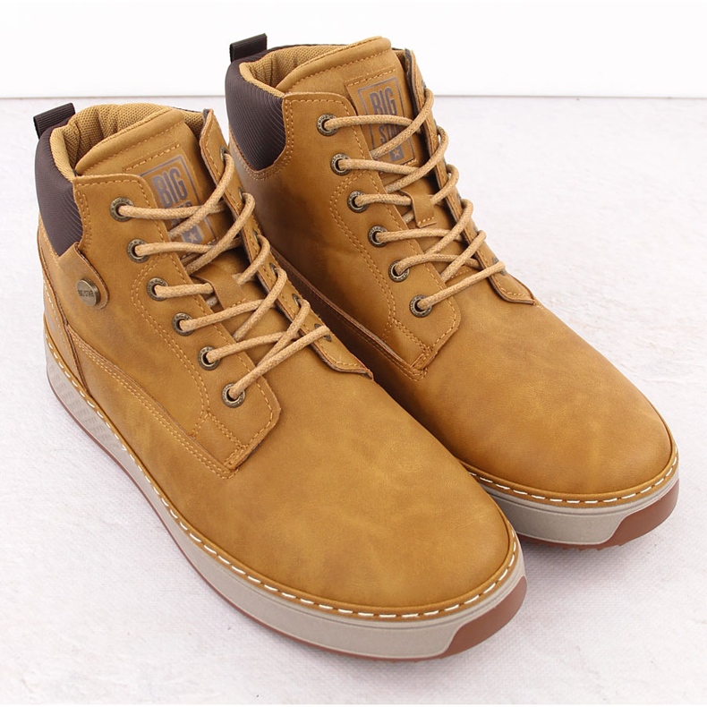 Pánské vysoké černé tenisky Big Star OO174561 černá 2