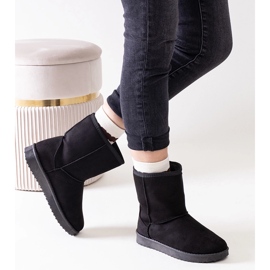 Černé zateplené klasické sněhule Libero černý 2