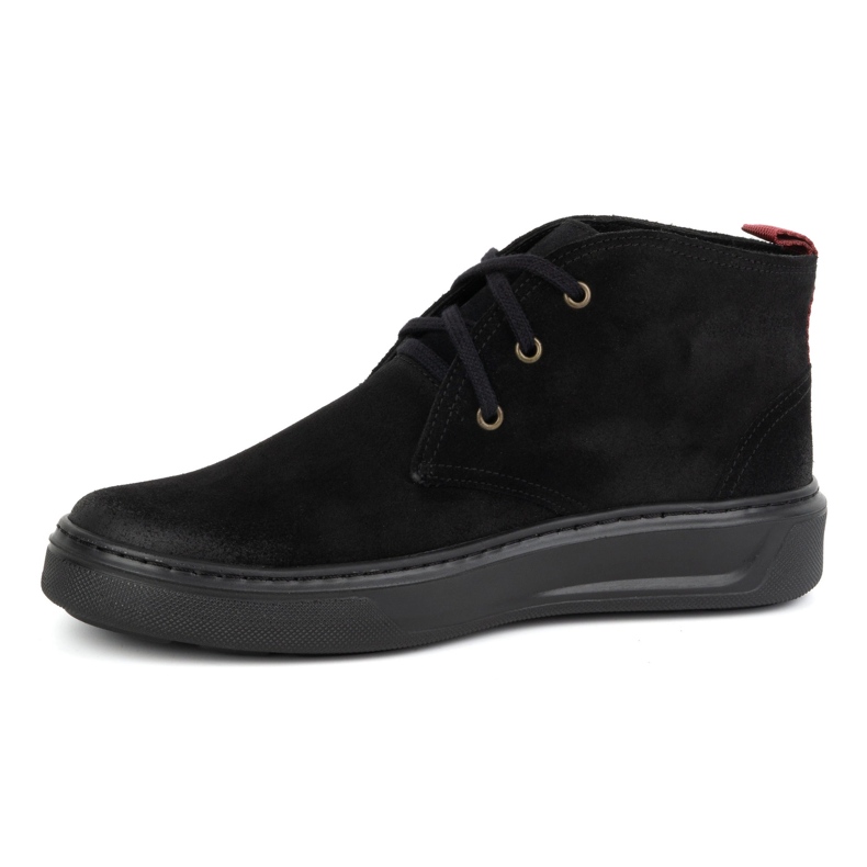 Chukka pánské kožené boty KAMPOL 109/35 Sw, černé černý 1