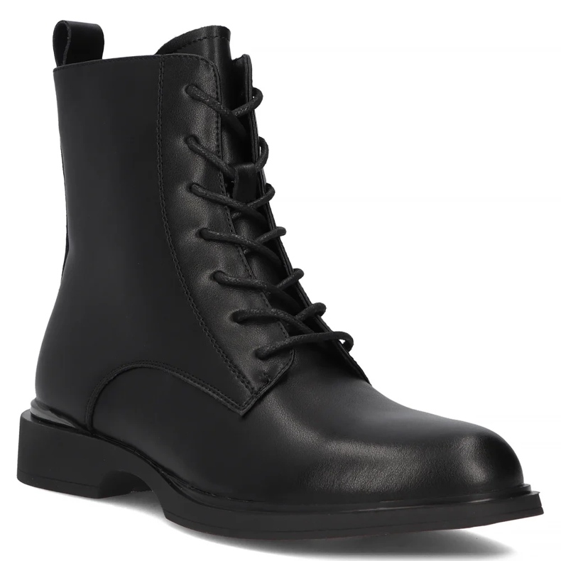 Kožené boty Filippo DBT6520/24 Bk, černé černý 1