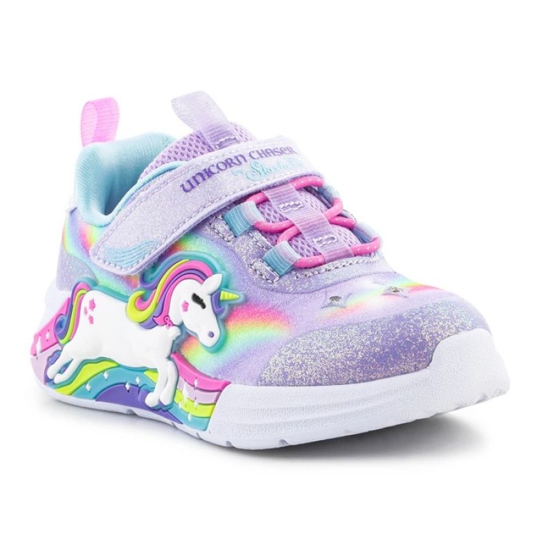 Skechers S-Lights Dívčí boty Unicorn Chaser 302298N-LVMT fialový 1