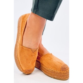 Espadrilky se silnou podrážkou Poulain Camel - Inello hnědý 2