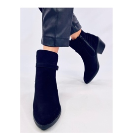 Cunnig Černé kovbojské boty na nízkém podpatku - Inello černá 2