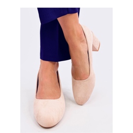 Pohodlné lodičky na podpatku Fredette Beige - Inello béžový 1