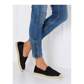 Dámské černé espadrilky 6602 Black černý 1