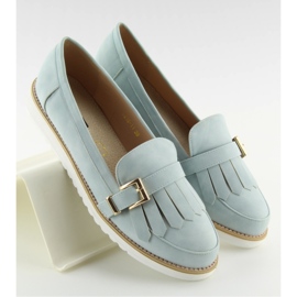 Dámské modré mokasíny modrý 1