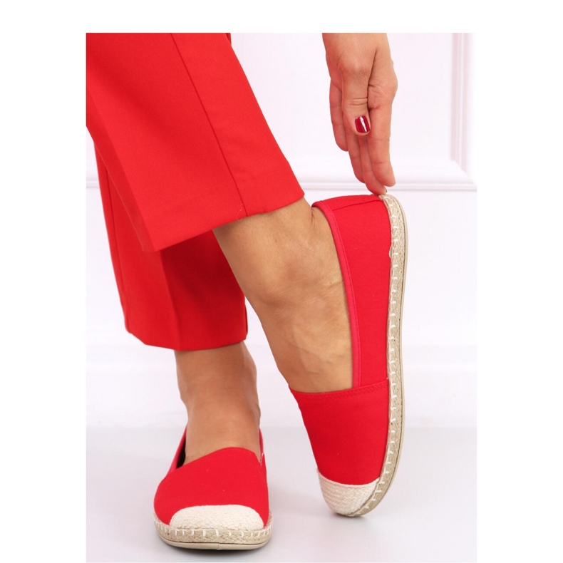 Dámské espadrilky červené červený 1