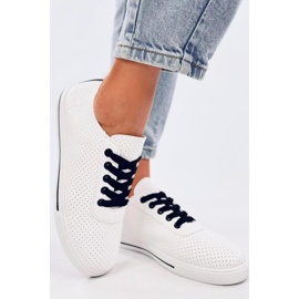 Dámské prolamované tenisky Black bílý 1