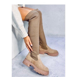 Ponožkové boty Trotter Khaki - Inello hnědý 2