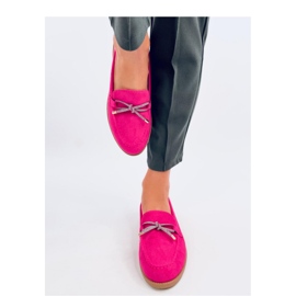 Dámské semišové mokasíny Fuchsia růžový 2