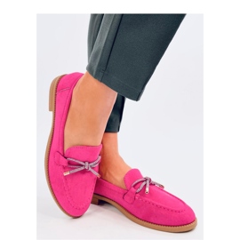 Dámské semišové mokasíny Fuchsia růžový 3
