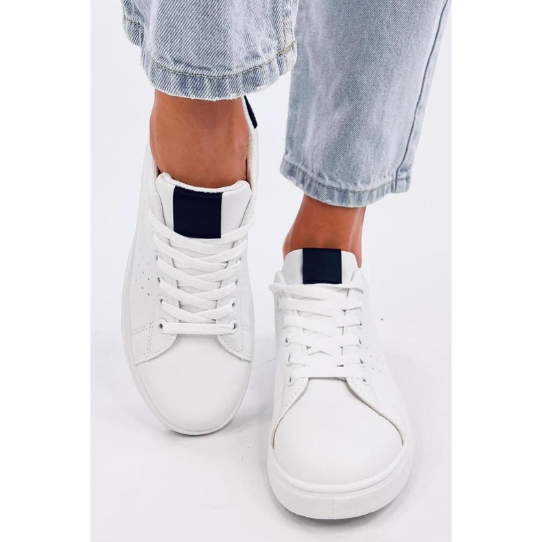 BÍLÉ/ČERNÉ dámské tenisky bílý 1