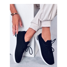 Černé ponožkové sportovní boty černá 2