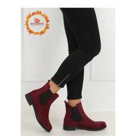 Dámské klasické burgundské Chelsea boty MR-9 Wine - Inello červený 2