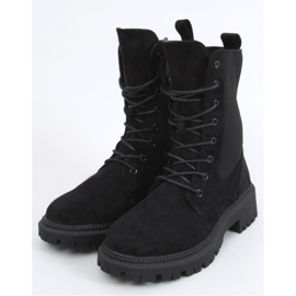 Vojenské boty se svrškem Nevada Black - Inello černá 1