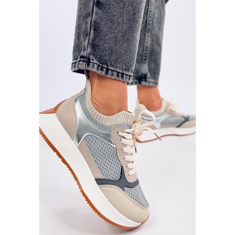 Šedé dámské sportovní boty šedá 1 Šedé dámské sportovní boty šedá 1