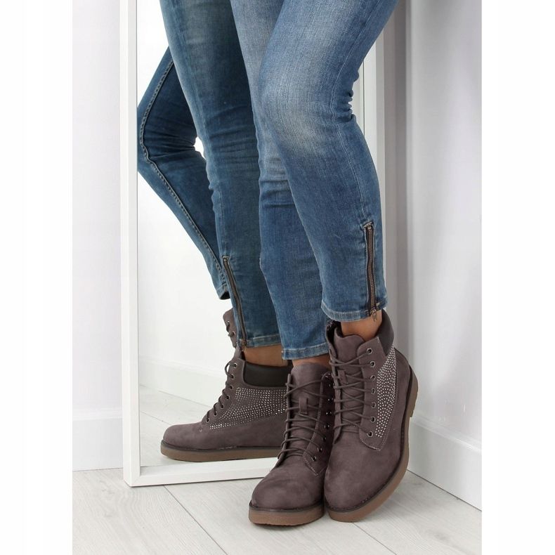 Šedé dámské lapače HQ896 Grey šedá 1