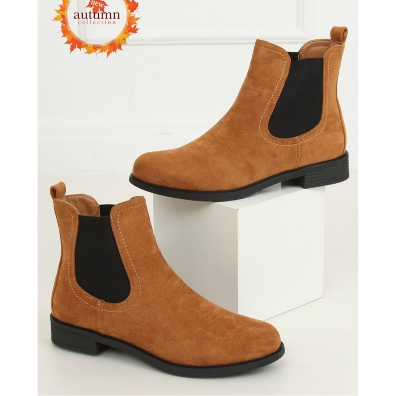 Dámské klasické boty Camel Chelsea hnědý 1 Dámské klasické boty Camel Chelsea hnědý 1