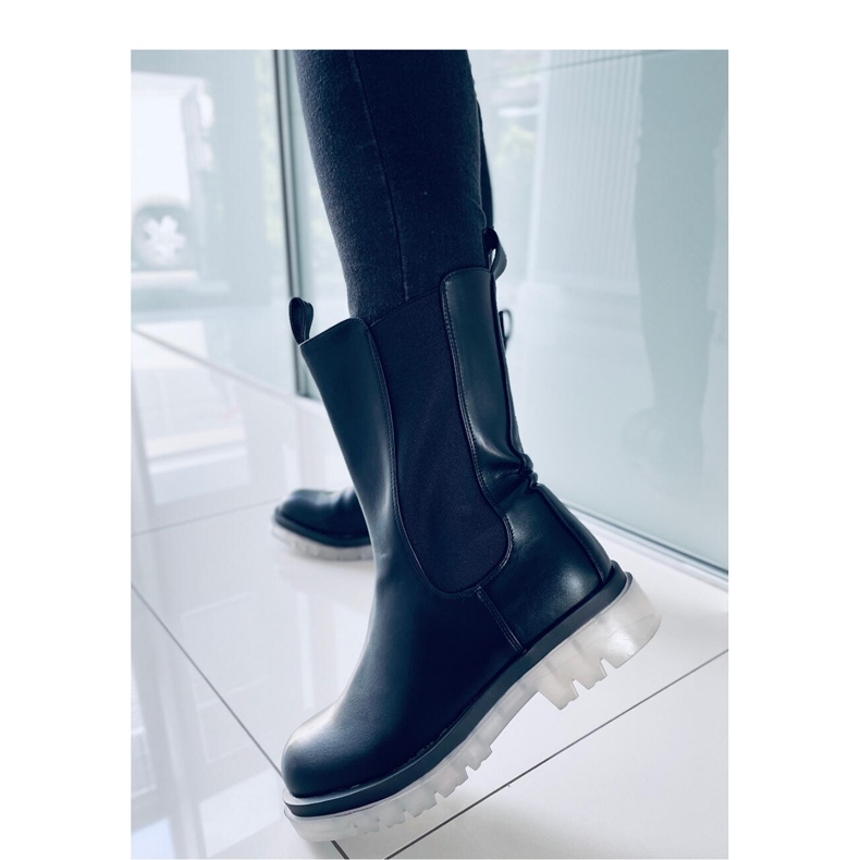 Vysoké boty Chelsea Black černá 1