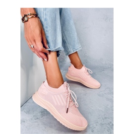 Dámské ponožkové sportovní boty růžový 1