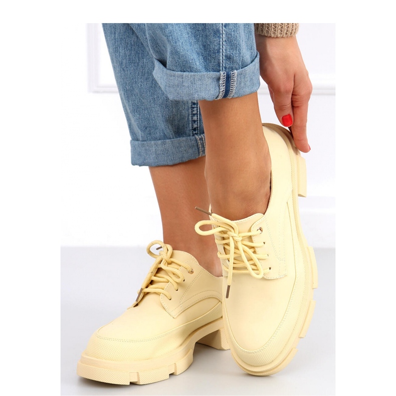 Unna Yellow mokasíny s vysokou podrážkou - Inello žlutá 2