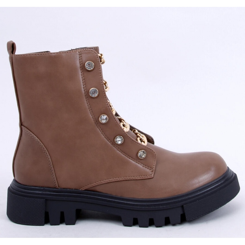 Vojenské kotníkové boty Lopez Taupe - Inello hnědý 1