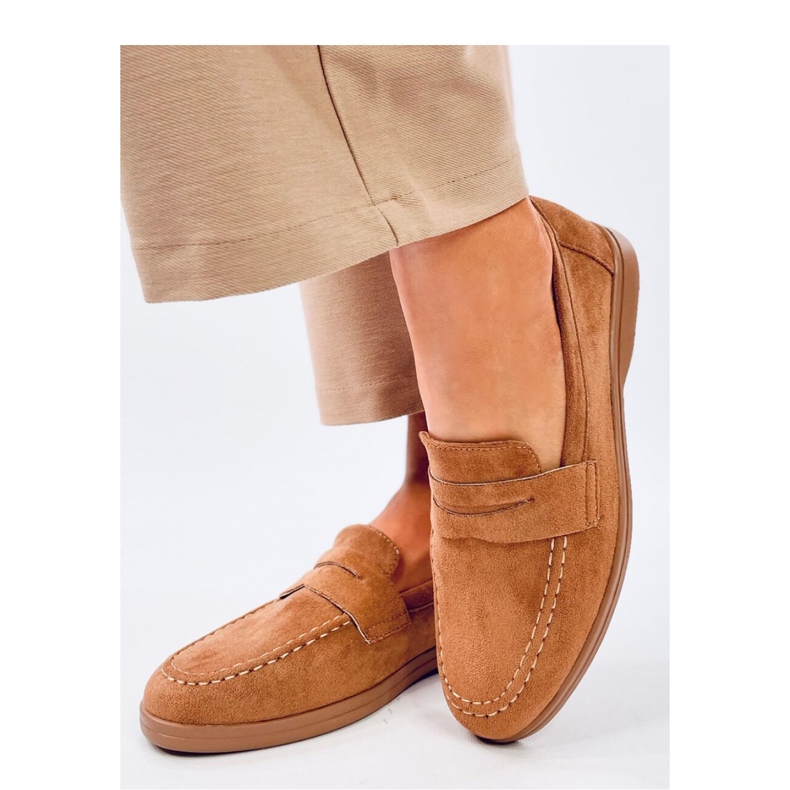 Khaki dámské mokasíny hnědý 1